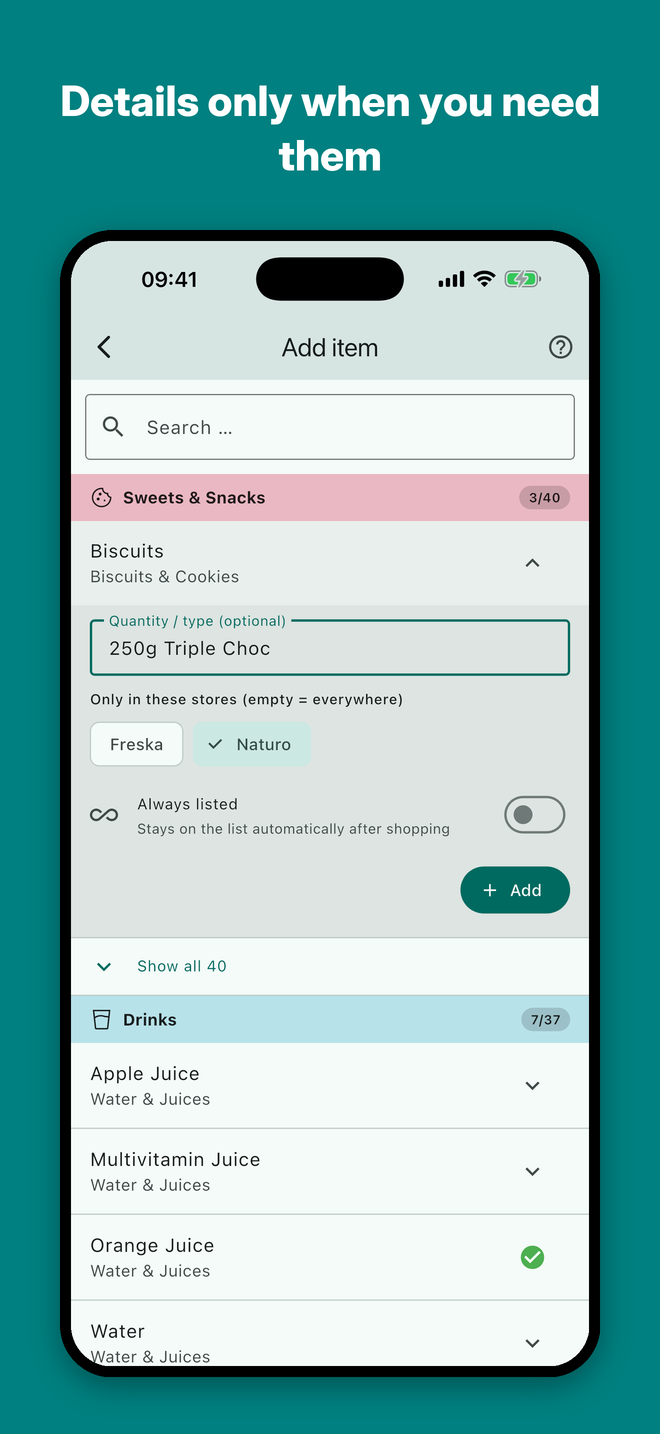 Aisly — Details only when you need them