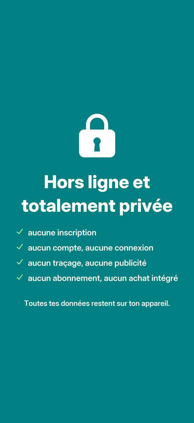 Aisly — Hors ligne et totalement privée